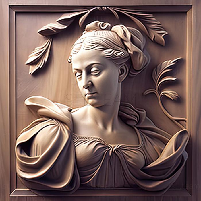 3D model Artemisia Gentileschi (STL)